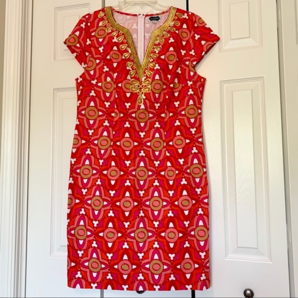 Orange mudpie dress